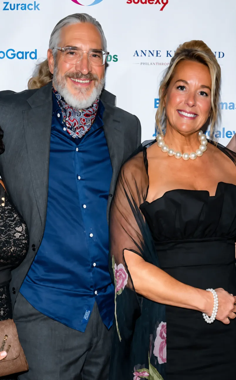 Healing Headsets founder Kelly Willenborg with filmmaker Michael Rossato-Bennett, director of Alive Inside
